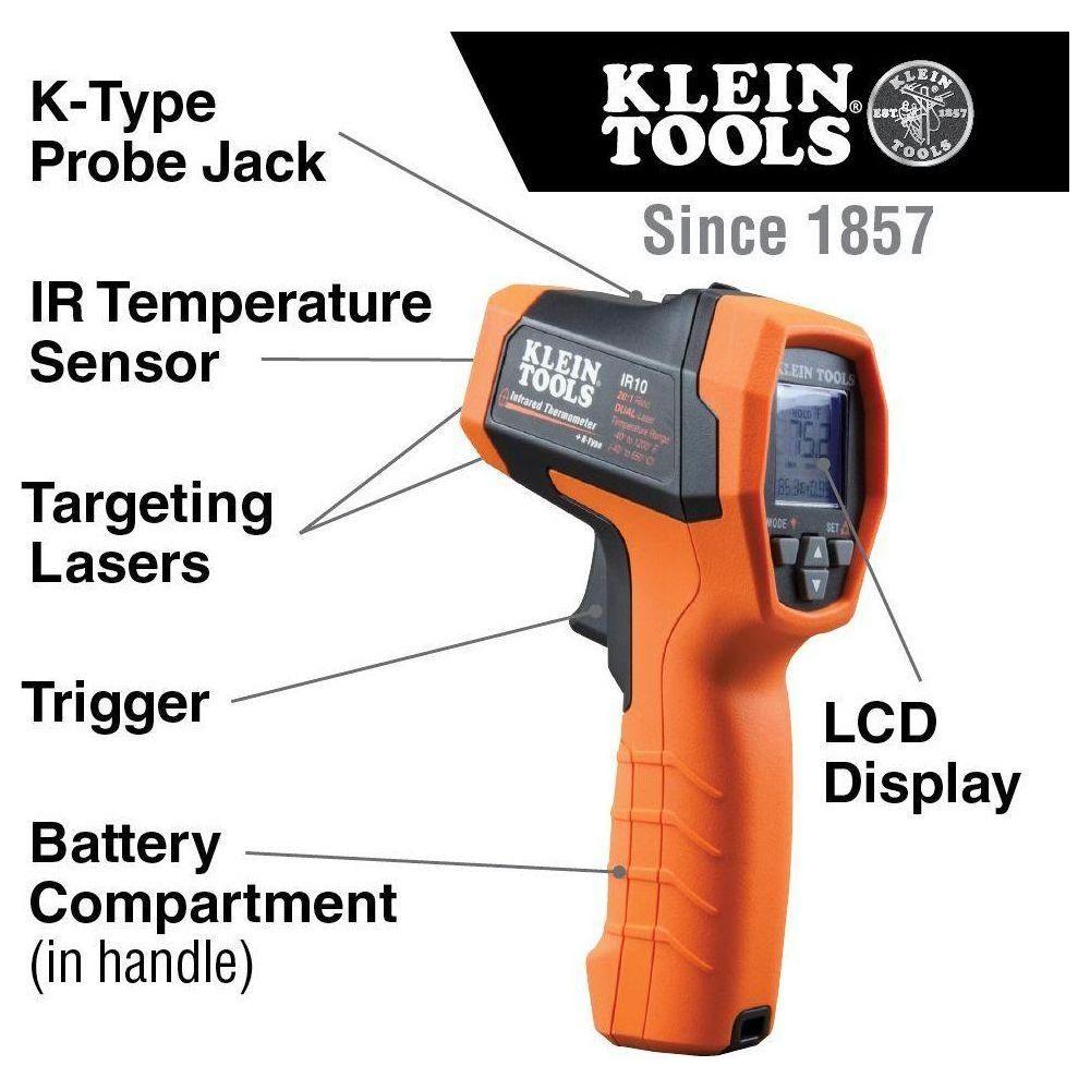 Klein IR-10 Dual Laser Infrared Thermometer / Thermal Scanner | Klein by KHM Megatools Corp. Klein IR-10 Dual Laser Infrared Thermometer / Thermal Scanner | Klein by KHM Megatools Corp.